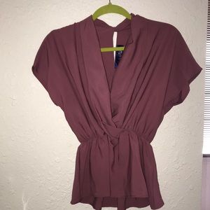 Dressy Shirt with Key Hole Back from Francesca’s